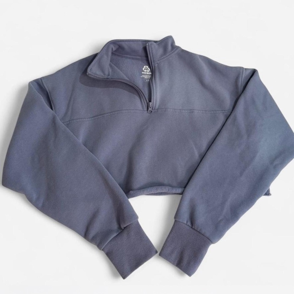 PacSun Women's Half-Zip Cropped Sweater
